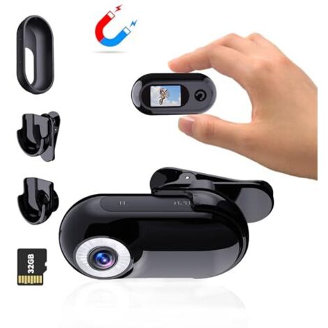 Mini Action Cam 1080p Tierkamera Outdoor Versteckte Kameras Body Cam und Zubehör