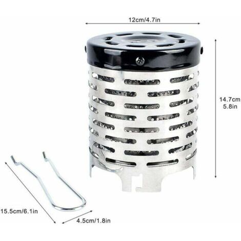 Mini adaptateur de poêle à hotte portable pour chauffage de camping en plein air pour activités de plein air et chauffage de tente