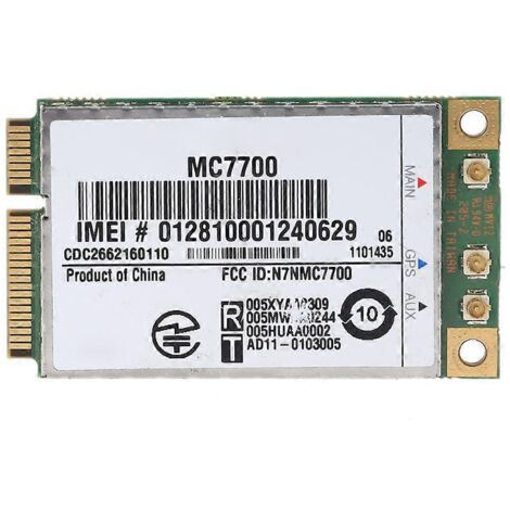 Mini adaptateur PCI-E WiFi, carte réseau sans fil WLAN 3G/4G WWAN, module GPS MC7700