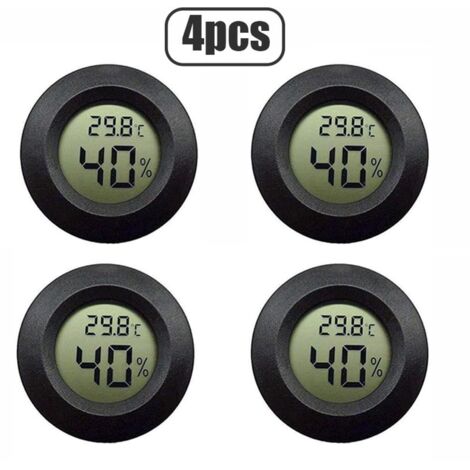 Mini affichage LCD thermomètre numérique rond hygromètre réfrigérateur congélateur extérieur testeur de température intérieure