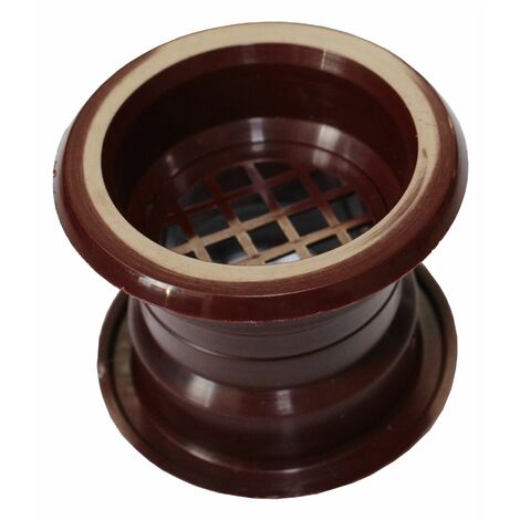 Mini air cercle collier évent grille de ventilation de porte couvercle acajou 4pcs couleur - Mahogany