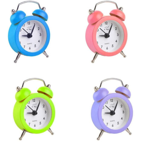 Mini Alarm Clock Analog Table Small Sound Alarm Clock