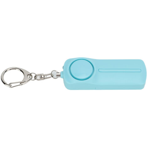 Mini Alarme Personnelle 130dB pour Femmes et Personnes Âgées - Dispositif de Protection d'Urgence Portable Bleu