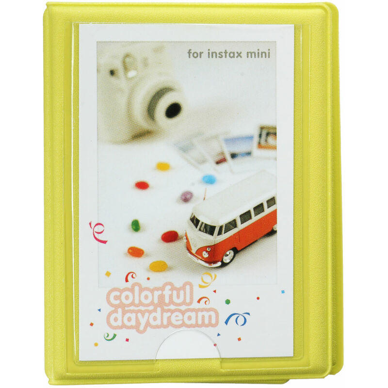 

Mini álbum de 29 bolsillos para almacenamiento de fotos para Fuji Instax Polaroid AMARILLO VERDE