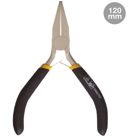Mini-Alicate Boca Plana, Cromo Vanadio 120mm GSC 002900070