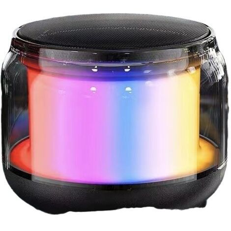 Mini altavoces Bluetooth inalámbricos portátiles con emparejamiento TWS, luces y cordón, regalo de Navidad para mujeres, niñas, niños y niños.