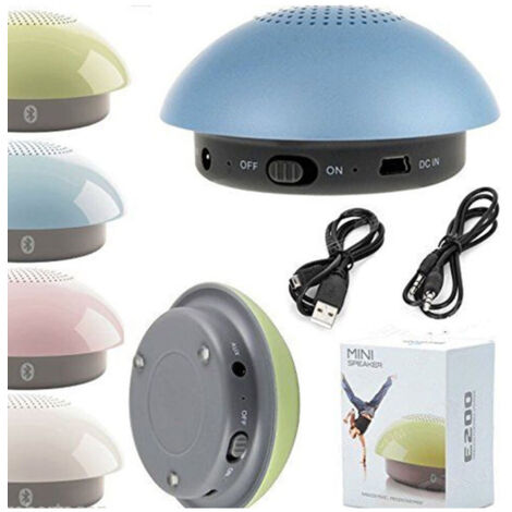 Mini Altavoz Altavoz Bluetooth 2.1 Edr Aux Móvil Ipod Smartphone Tablet E200 -