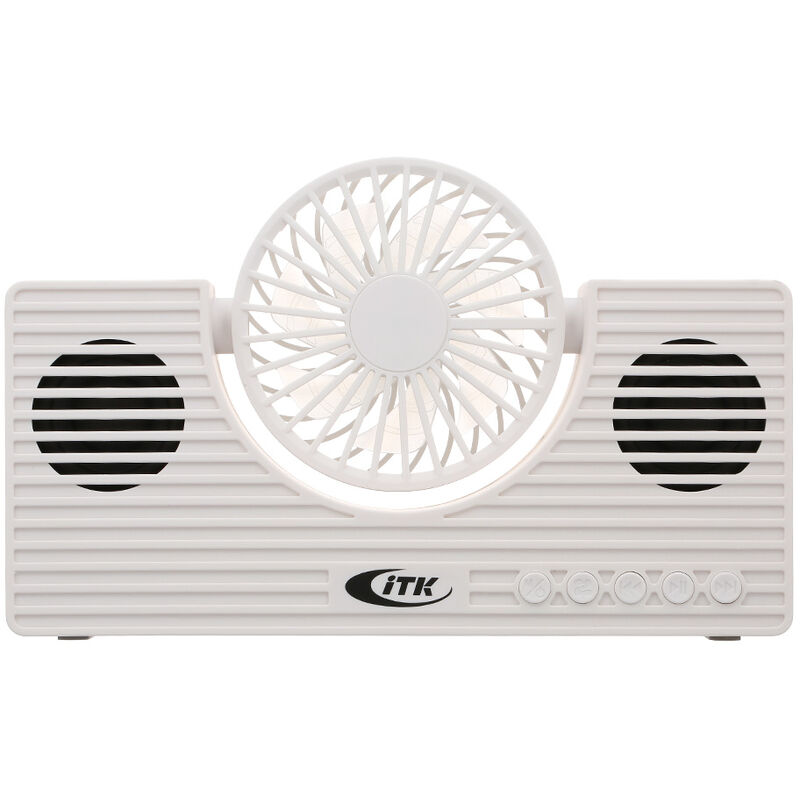 

Mini altavoz BT con ventilador, altavoz para telefono inalambrico, caja de sonido portatil multifuncional, compatible con tarjeta TF, entrada