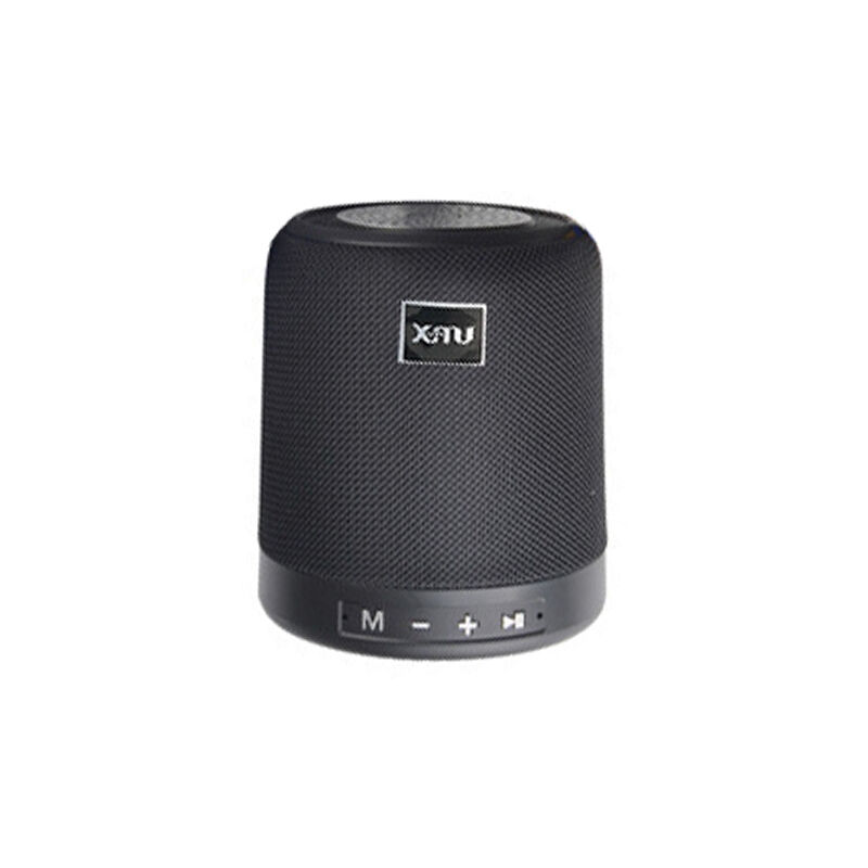 

Mini altavoz inalambrico BT V4.2 para exteriores, caja de altavoz estereo de tela portatil, subwoofer con mango de silicona,Negro