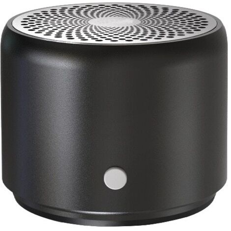 Mini altoparlante Bluetooth portatile, 48 x 40 mm, livello di impermeabilità 7, 15 ore di riproduzione, portata del segnale fino a 20 metri, decibel ultra elevati, nero