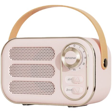 Mini altoparlante Bluetooth, ricarica USB, lettore musicale portatile, wireless, retrò, subwoofer, audio, ornamento da scrivania
