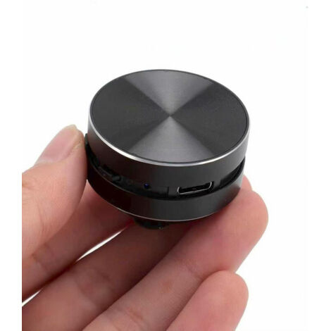 Mini altoparlante portatile, altoparlante Bluetooth a conduzione ossea, impermeabile IPX5 - Altoparlante portatile compatto con bassi stereo wireless creativo per casa, esterni, viaggi (nero)