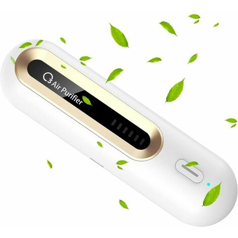 Mini Ambientador De Nevera USB, Generador De Ozono O3 Purificadores De Aire Desodorante Antiolor, Destructor De Olores Reutilizable para Nevera, Coche, Zapatero, Armario De Ropa,Su