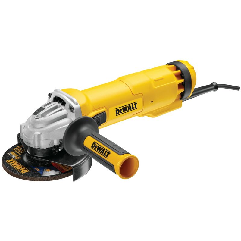 

Dewalt DWE4207-QS Mini-amoladora 125mm 1.010W 11.000 rpm Arranque Suave + Bloqueo y re-arranque