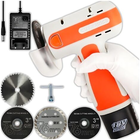 MINI AMOLADORA ANGULAR INAL脕MBRICA + BATER脥A DE PRECISI脫N 18V + DISCOS