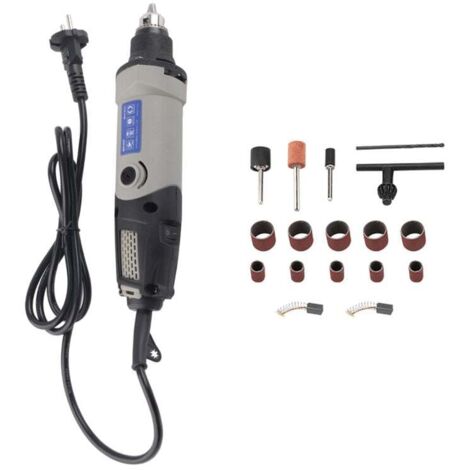 Mini amoladora eléctrica multifunción de 400 W con control de velocidad variable para lijar, pulir, grabar, esmerilar y tallar. 220 V (UE).