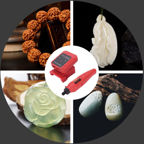Mini amoladora inalámbrica de 20 V – Sierra rotativa, herramienta de corte eléctrica portátil, 6000–18000 RPM – ABS – 460 g – Batería recargable – Artículos para bricolaje y manualidades