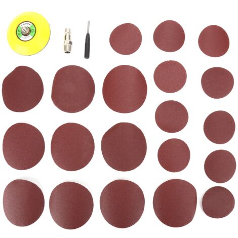 Mini amoladora neumática con papel de lija para aplicaciones automotrices – aluminio, 920 g, rojo, 16000 rpm