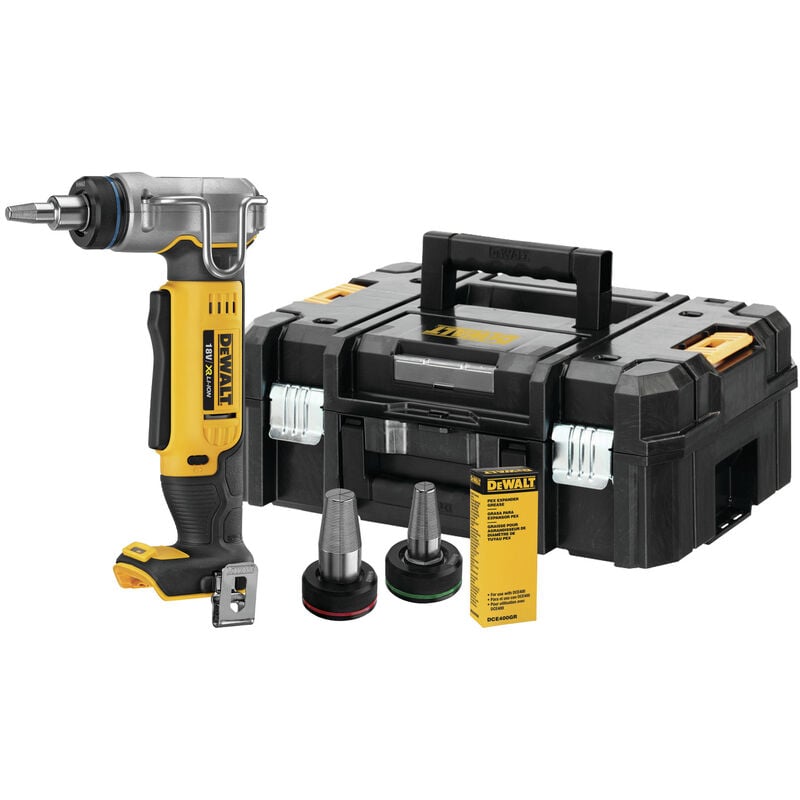 

Dewalt DCE400NT-XJ Expandidora de Tubo XR 18V sin cargador/batería. Incluye cabezales Ø16, 20 y 25 mm y maletín TSTAK
