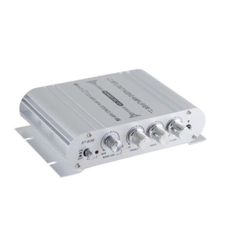 Mini amplificador de potencia digital Hi-Fi de 2.1 canales con subwoofer, reproductor de audio estéreo para coche, motocicleta y hogar.