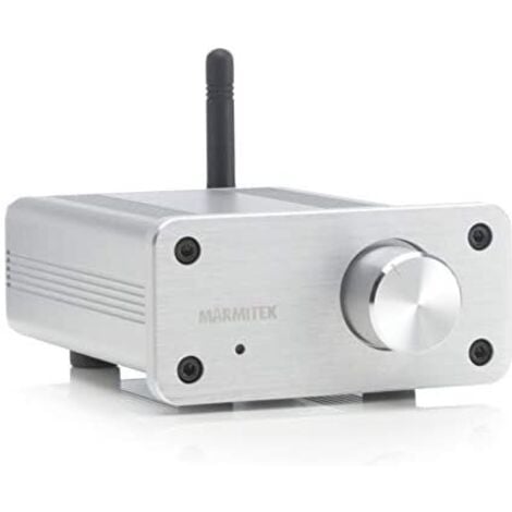 Mini amplificatore Bluetooth - Marmitek BoomBoom 460 - aptX - 2x 20W RMS - Ingresso AUX -de Altoparlante passivo -Controllo de Volume - Involucro de Metallo - Collegare i vostri vecchi altoparlanti - 