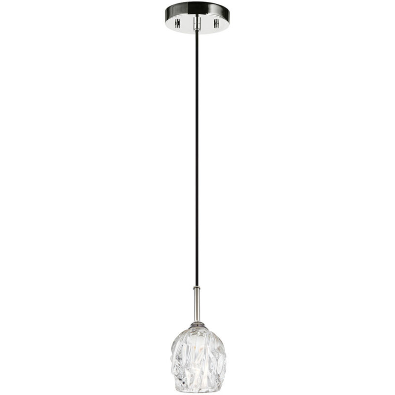 Rubin - 1 Lichtdecke Mini Anhänger Poliertes Nickel, G9 - Elstead