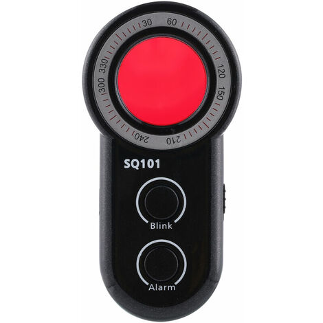 Mini Anti Spy Detector USB Rechargeable Spy Camera Finder Vibration Alarm Camera Detector with 8 Infrared LEDs Vibration Alarm for Car Hotel Trip Travel Salon