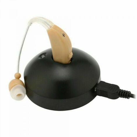TOPOLENASHOP Mini apparecchio acustico ricaricabile amplificatore suoni udito orecchio 1088F
