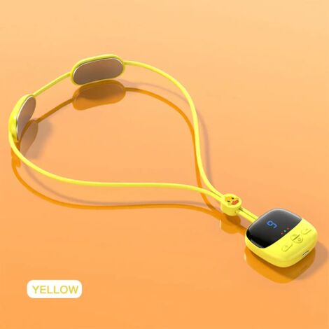 Mini appareil de massage cervical portable EMS pour soulager la douleur et favoriser un massage relaxant du dos et de la nuque. Soutien intelligent et profond pour le dos et la nuque.-AquaForge
