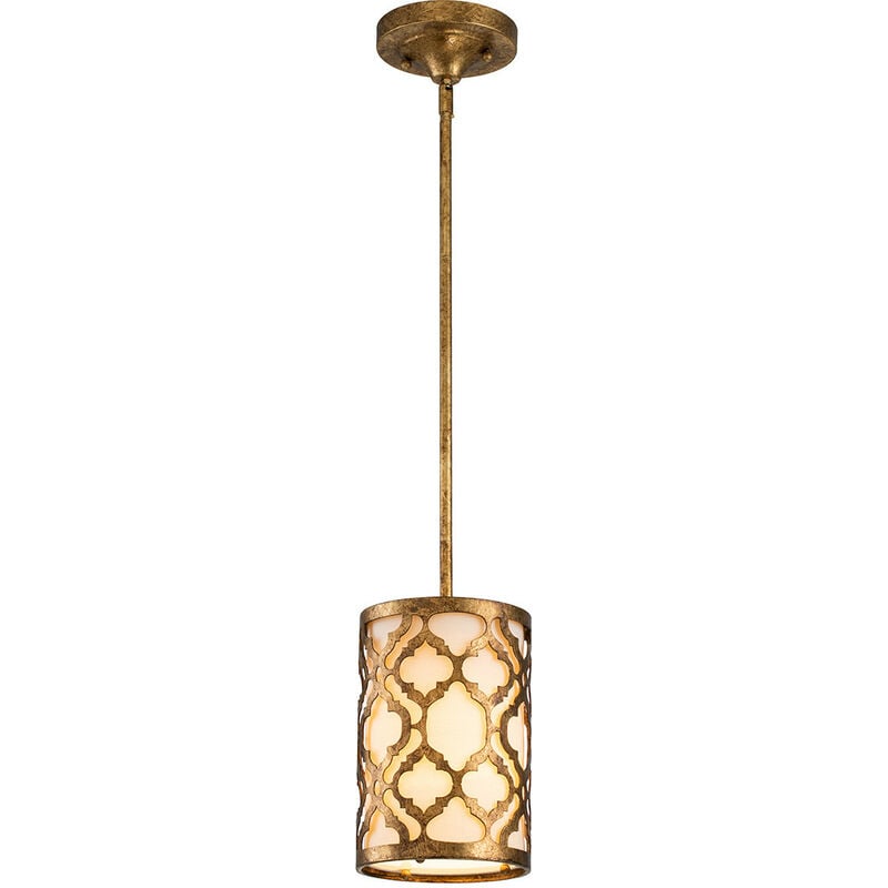 Arabella - 1 Light Ceiling Mini Duo-Mount Pendant Gold, E27 - Elstead