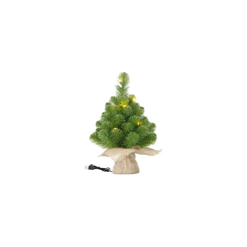 Petit sapin de Noël à LED EDM - 30 cm - 72186 - Vert