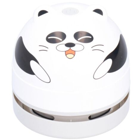 Mini aspiradora de escritorio con carga USB y un bonito estampado de animales para niños
