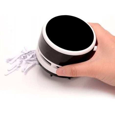 Mini aspirapolvere portatile, pulitore per polvere da scrivania, nero
