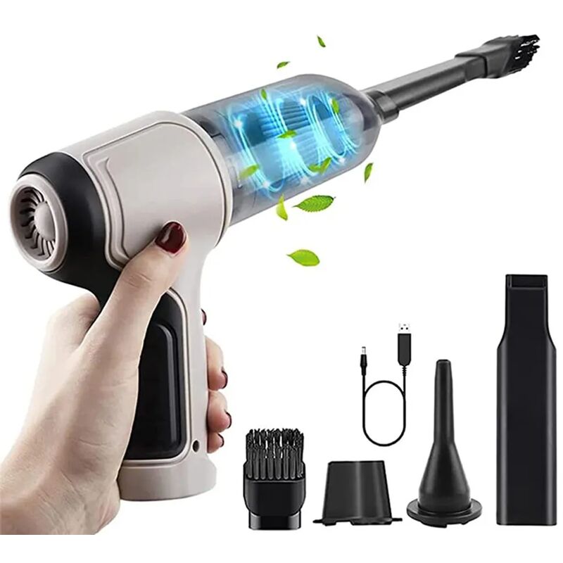 Mini aspirapolvere portatile senza fili 3 in 1 con...