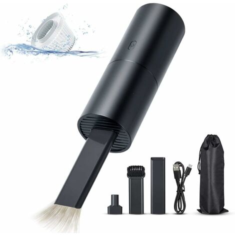 Mini Aspirateur, Aspirateur à Main sans Fil, Rechargeable USB Puissant 2 en 1 Succion Souffler, Portatif Léger Aspirateur à Voiture, Ordinateur, Clavier, Poils d'animaux Faciles à Nettoyer