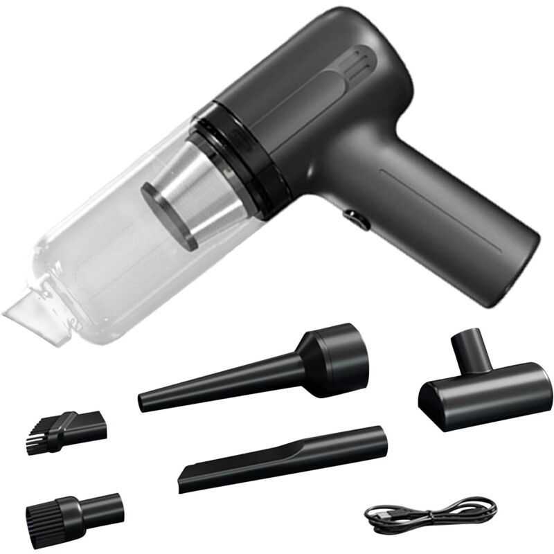 Choyclit - Mini aspirateur, aspirateur de voiture léger sans fil, aspirateur domestique de 200W, aspirateur à main, aspirateur compact, kit de
