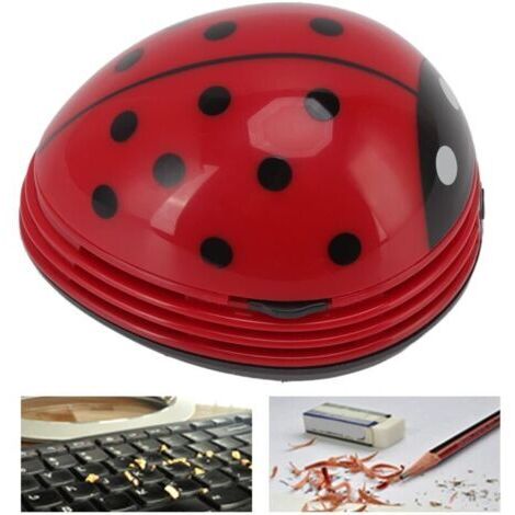 Mini Aspirateur de Bureau, Mini Aspirateur de Dessin animé Coccinelle pour Le Nettoyage de la Poussière de Bureau