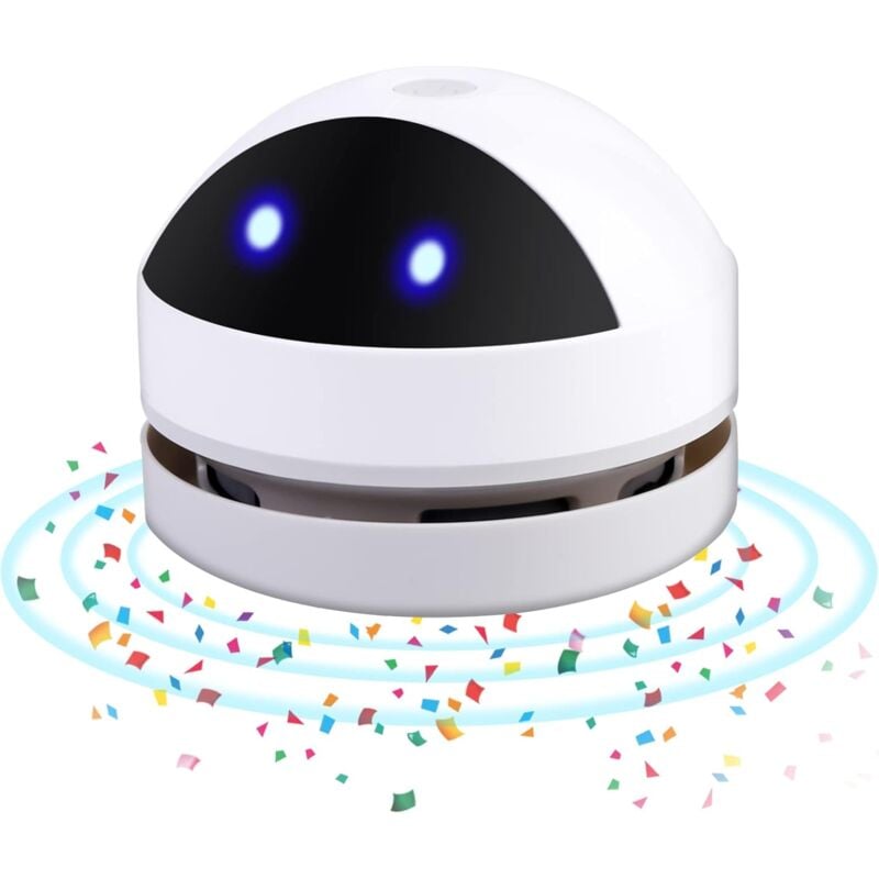 Csparkv - Mini aspirateur de table, mini aspirateur rechargeable par usb, portable, sans fil, aspirateur de bureau, haute puissance d'aspiration pour