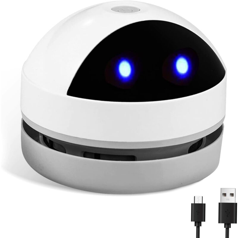 Mini Aspirateur de Table, Petit Aspirateur à Main USB Rechargeable, Aspirateur à sans Fil de Bureau Haute Puissance d'Aspiration pour Table Bureau