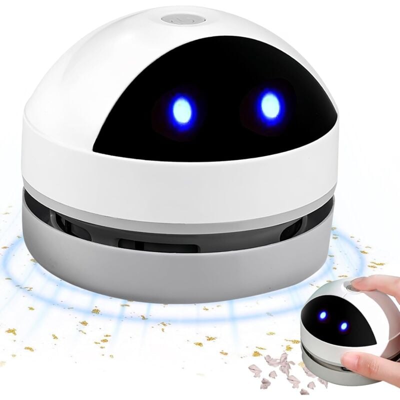 Mini aspirateur de table : portable sans fil, rechargeable par USB, haute puissance d'aspiration Mini aspirateur de table pour le nettoyage des