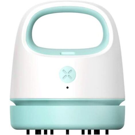 Mini aspirateur de table USB rechargeable, portable, rotatif 360°, léger, idéal maison, école, bureau, voiture