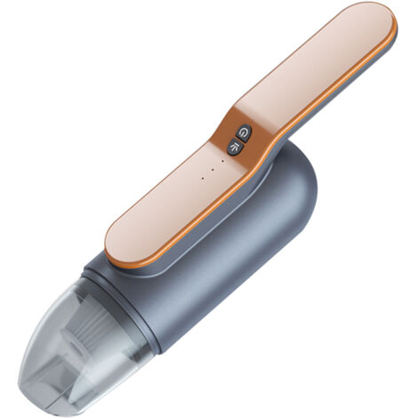 Mini aspirateur sans fil à main avec support, charge rapide 2 heures via USB-C, utilisation simplifiée, aspiration efficace de la poussière, aspirateur compact, idéal pour la maison, le bureau et la c