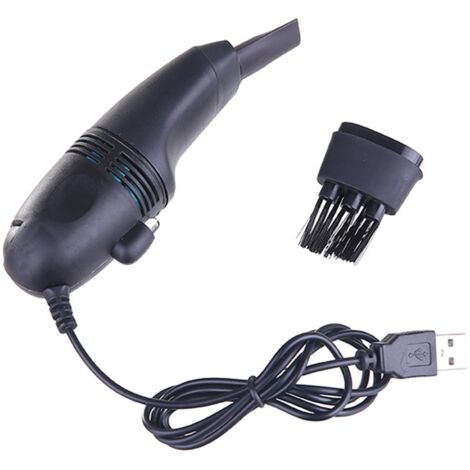 Mini aspirateur USB clavier ordinateur nettoyant pour voiture ou maison, noir