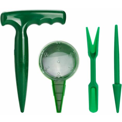 Mini attrezzi da giardinaggio Set di attrezzi per trapianti in 4 pezzi Set di attrezzi per seminatrice per seminatrice in due pezzi per giardino esterno