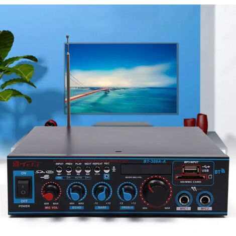 Mini-Audio-Leistungsverstärker AMP-Audioempfänger mit USB-SD-Steckplatz