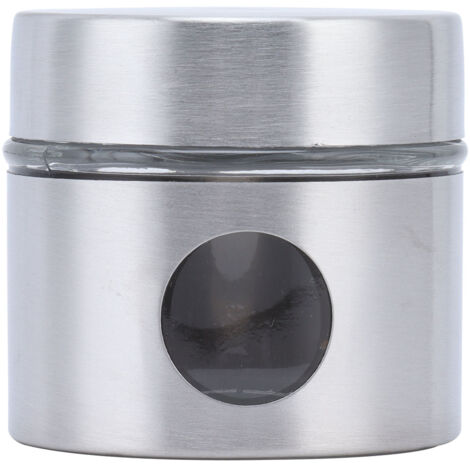 Mini-Aufbewahrungsbox aus Glas und Metall, luftdicht, für Kaffee und Tee