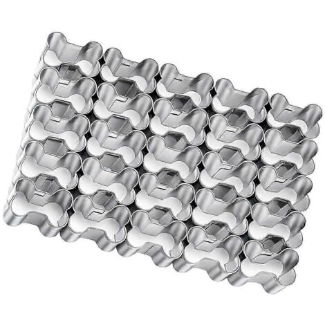 Mini-Ausstechformen aus Edelstahl in Blumen-, Herz- und Sternform zum Backen und Dekorieren, rostfrei, leicht zu reinigen, mehrfarbig (Skelett-Design)