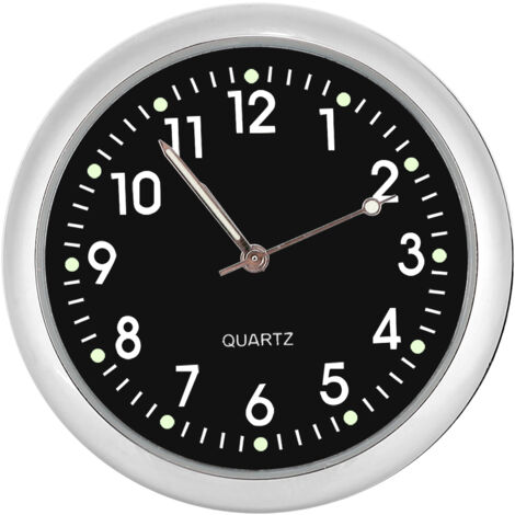 Mini-Auto-Wanduhr mit Nachtlicht und Digitalzeigern