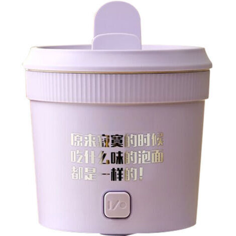 Mini autocuiseur électrique portable, antiadhésif et facile à nettoyer, fonction multifonction, sécurité optimale, prise AU, idéal pour voyages - Violet clair