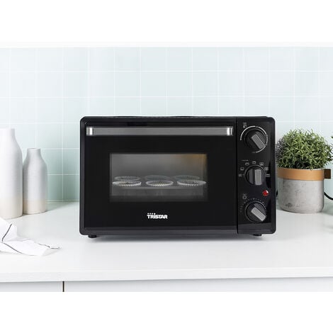 Mini Backofen 19 Liter mit 60 Min. Timer, Heißluft, Ober- & Unterhitze